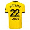 Borussia Dortmund Ian Maatsen #22 Hjemmedrakt 2023-24 Kortermet